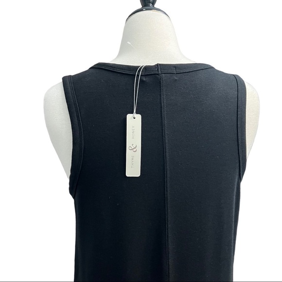 THYME & HONEY (NWT) A-LINE DRESS SIZE MEDIUM IN BLACK - Picture 4 of 8